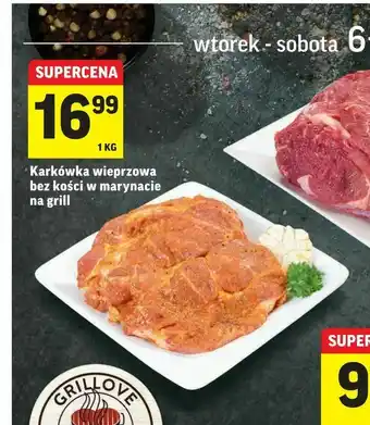 Intermarche Karkówka wieprzowa bez kości w marynacie na grill oferta