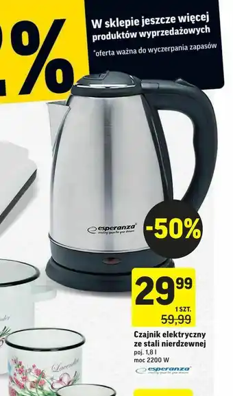 Intermarche Czajnik elektryczny ze stali nierdzewnej oferta