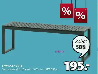 JYSK Ławka saunte oferta