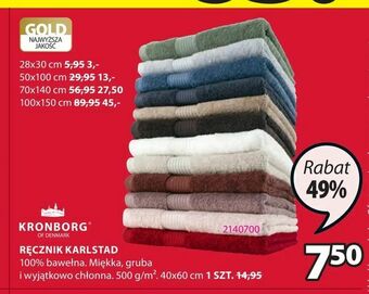 JYSK Ręcznik karlstad oferta
