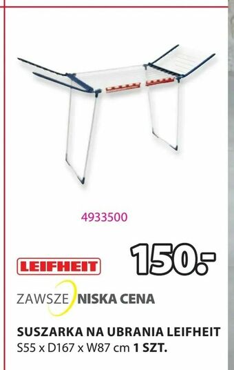 JYSK Suszarka na ubrania leifheit oferta