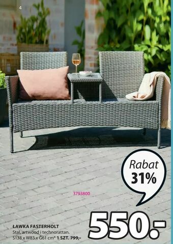 JYSK Ławka fasterholt oferta