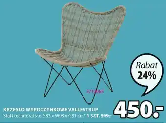 JYSK Krzesło wypoczynkowe vallestrup oferta