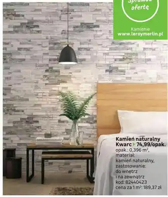 Leroy Merlin Kamień naturalny Kwarc oferta