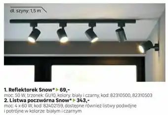 Leroy Merlin Listwa poczwórna Snow oferta