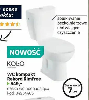 Leroy Merlin WC kompakt Rekord Rimfree oferta