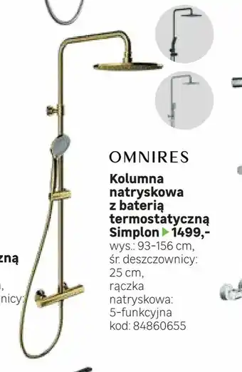 Leroy Merlin Kolumna natryskowa z baterią termostatyczną Simplon oferta