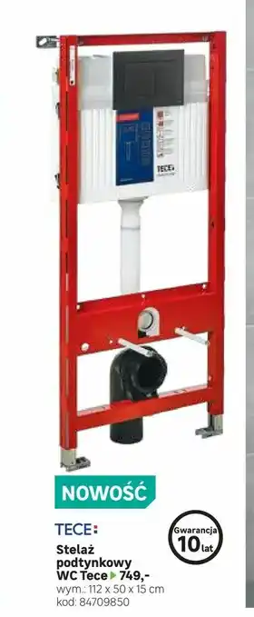 Leroy Merlin Stelaż podtynkowy WC Tece oferta