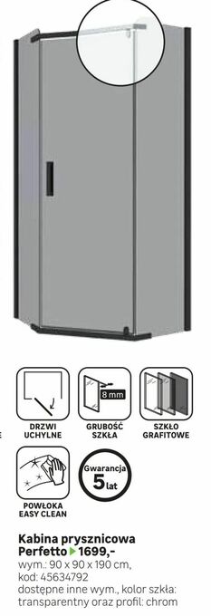 Leroy Merlin Kabina prysznicowa oferta