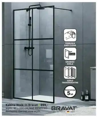 Leroy Merlin Kabina Walk-In Bravat oferta