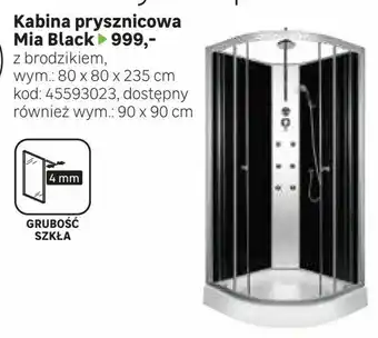 Leroy Merlin Kabina prysznicowa Mia Black oferta