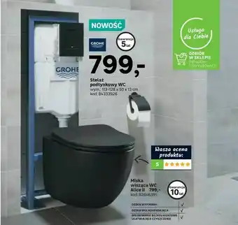 Leroy Merlin Miska wisząca WC Alice II oferta