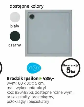 Leroy Merlin Brodzik Ipsilon oferta