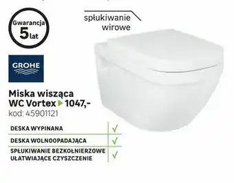 Leroy Merlin Miska wisząca WC Vortex oferta