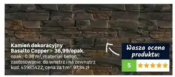 Kamień dekoracyjny Basalto Copper