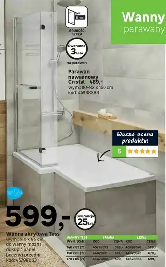 Leroy Merlin Wanna akrylowa Tess oferta