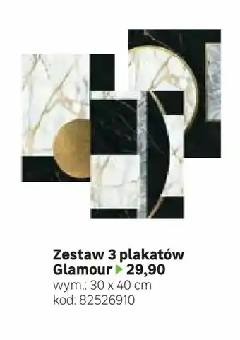 Leroy Merlin Zestaw 3 plakatów Glamour oferta
