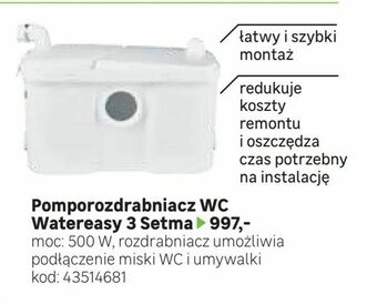 Leroy Merlin Pomporozdrabniacz WC Watereasy 3 Setma oferta