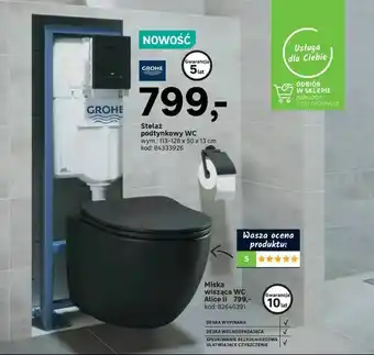 Leroy Merlin Stelaż podtynkowy WC oferta