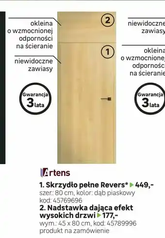 Leroy Merlin Nadstawka dająca efekt wysokich drzwi oferta