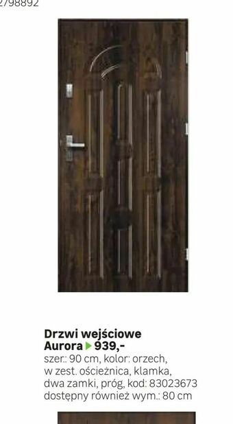 Leroy Merlin Drzwi wejściowe oferta