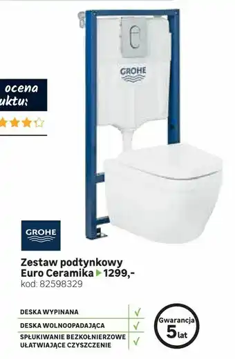 Leroy Merlin Zestaw podtynkowy Euro Ceramika oferta