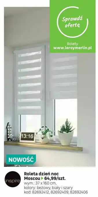 Leroy Merlin Roleta dzień noc oferta