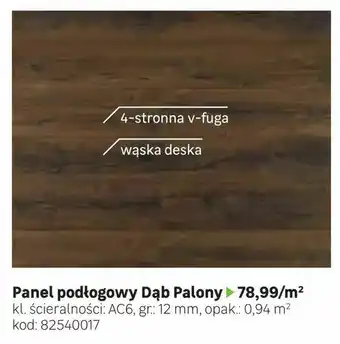 Leroy Merlin Panel podłogowy Dąb Palony oferta