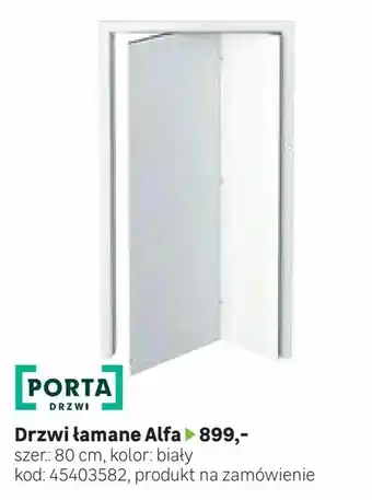 Drzwi łamane Alfa