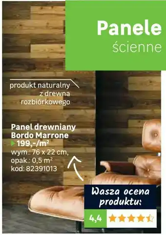 Leroy Merlin Panel drewniany Bordo Marrone oferta