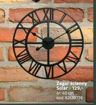 Zegar ścienny solar