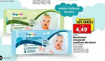 Lidl Bawełniane chusteczki nawilżane dla dzieci oferta