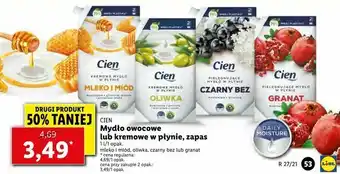 Lidl Mydło owocowe lub kremowe w płynie, zapas oferta