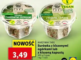 Lidl Surówka z kiszonymi ogórkami lub z kiszoną kapustą oferta