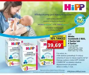 Lidl Mleko Combiotik 2 BIO, 3 Junior lub 4 Junior oferta