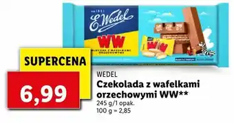 Lidl Czekolada z wafelkami orzechowymi WW** oferta