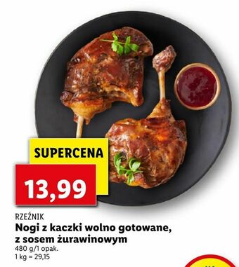 Lidl Nogi z kaczki wolno gotowane, z sosem żurawinowym oferta