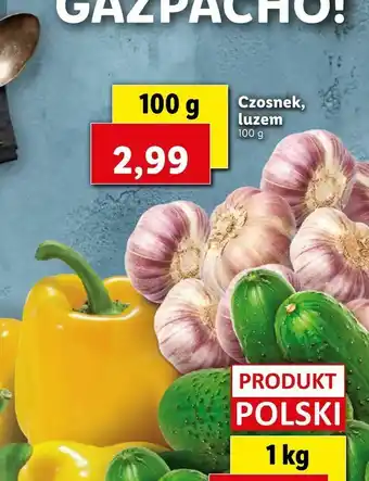 Lidl Czosnek, luzem oferta