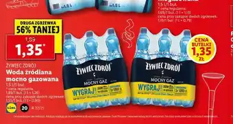 Lidl Woda źródlana mocno gazowana oferta