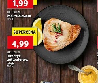 Lidl Tuńczyk żółtopłetwy, stek oferta