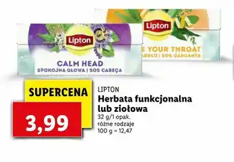 Lidl Herbata funkcjonalna lub ziołowa oferta