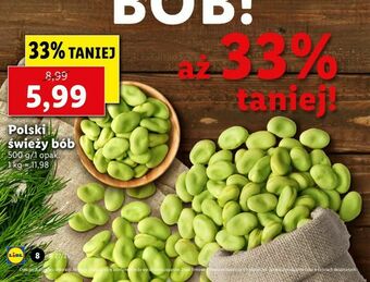 Lidl Polski świeży bób oferta