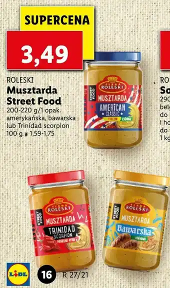 Lidl Musztarda Street Food oferta