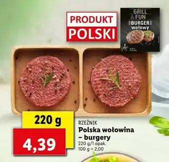 Lidl Polska wołowina - burgery oferta