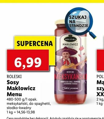 Lidl Sosy Makłowicz Menu oferta