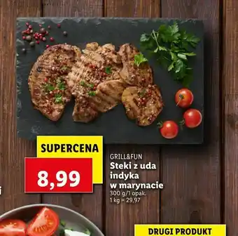 Steki z uda indyka w marynacie