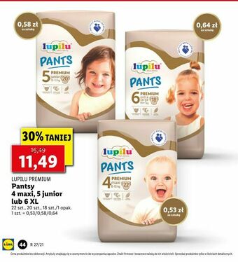 Lidl Pantsy 4 maxi, 5 junior lub 6 XL oferta