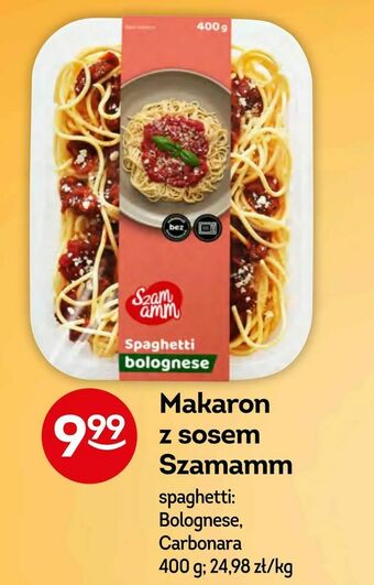 Żabka Makaron z sosem Szamamm oferta