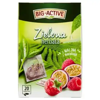 Torimpex Big-active zielona herbata z maliną i marakują 34 g (20 x 1,7 g) oferta