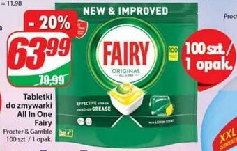 Dino Tabletki do zmywarki lemon fairy all in 1 oferta